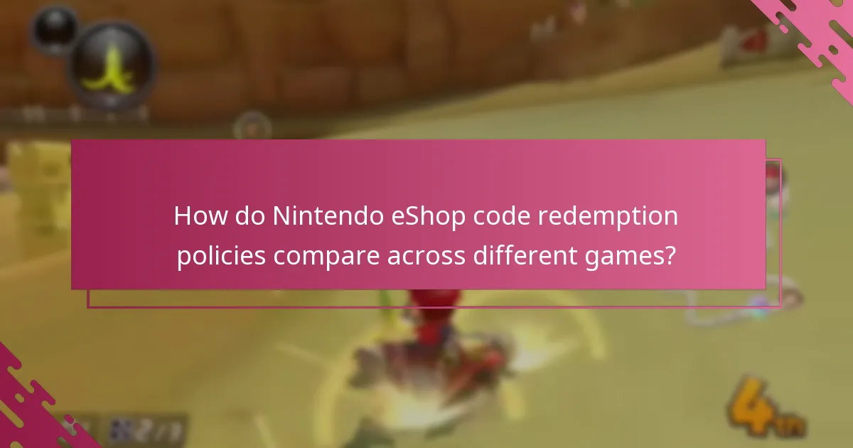 How frequently can Nintendo eShop codes for Mario Kart 8 Deluxe be used?