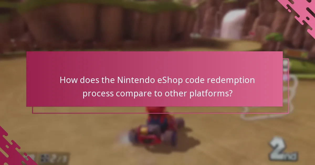 What are the requirements for redeeming Nintendo eShop codes?