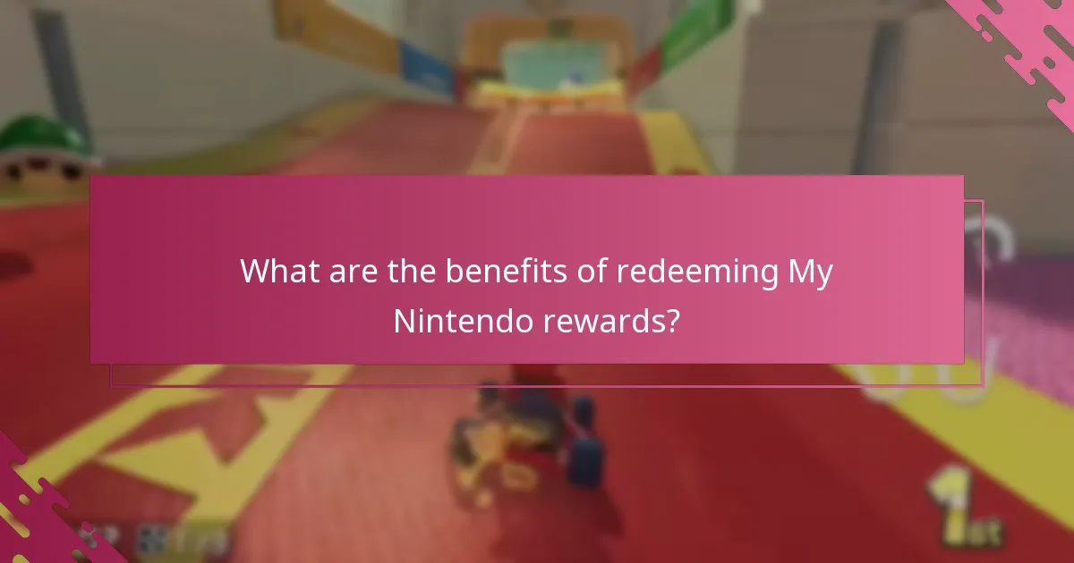 What are the benefits of redeeming My Nintendo rewards?