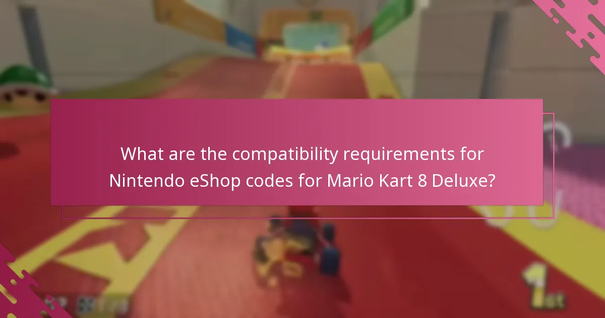 How do I redeem a Nintendo eShop code for Mario Kart 8 Deluxe?