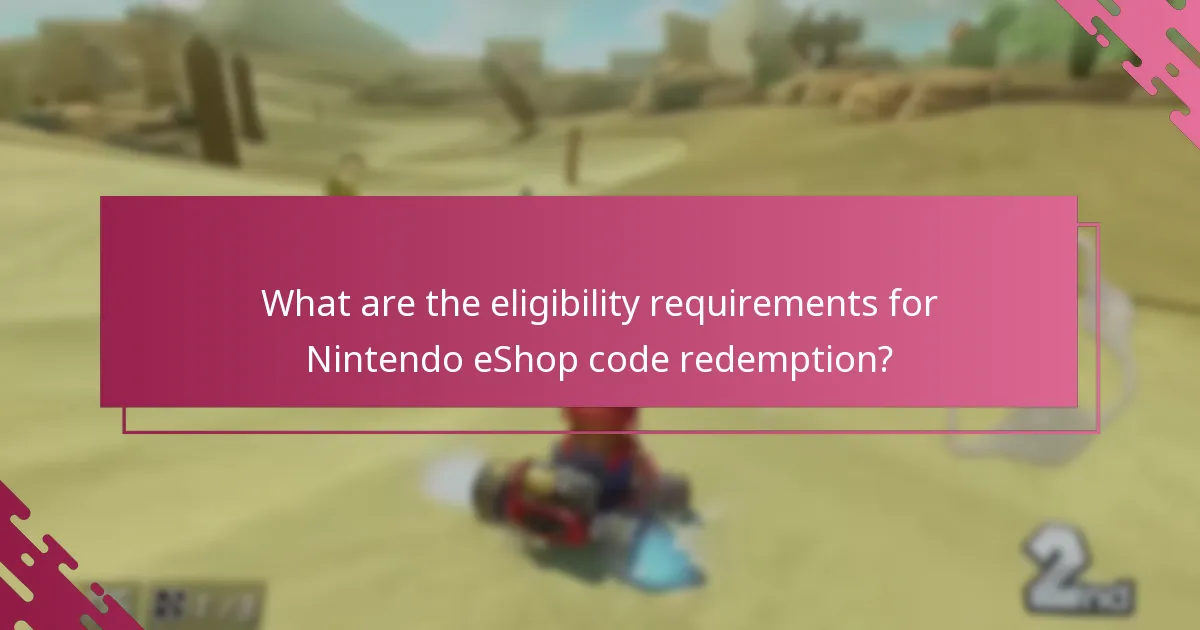 What are the common pitfalls during the Nintendo eShop code redemption process?