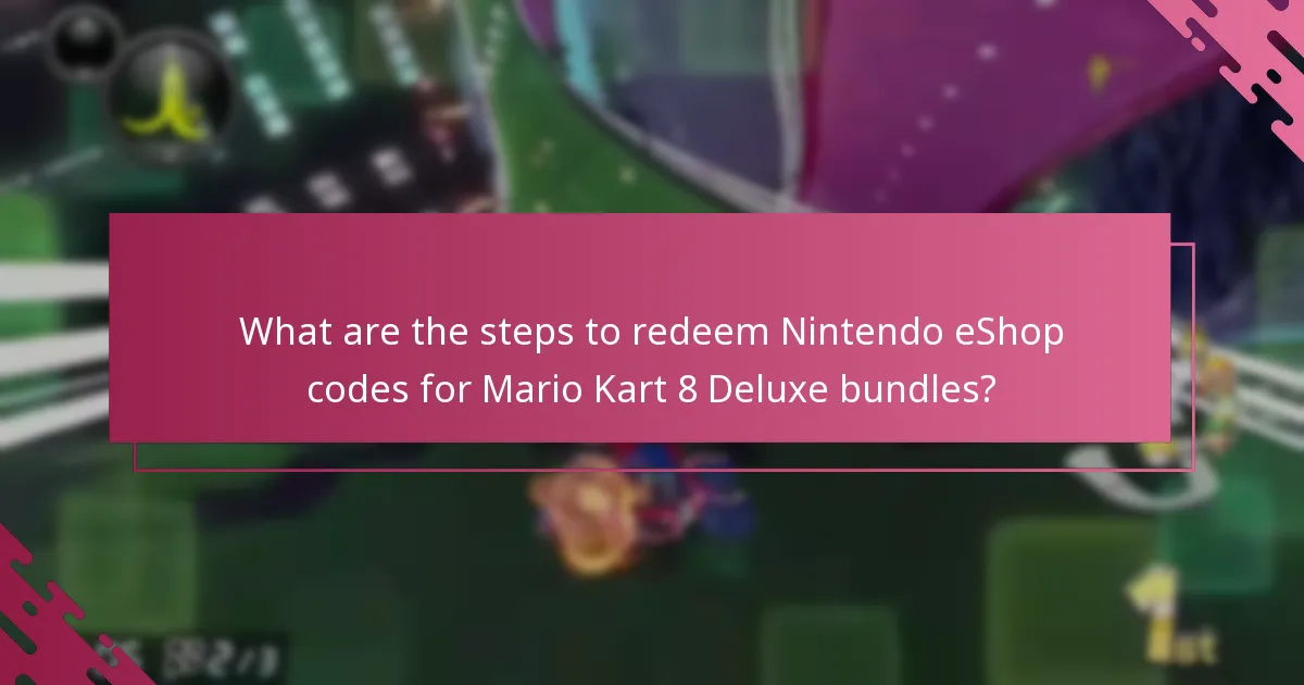 What are the limitations of Nintendo eShop codes for bundles?