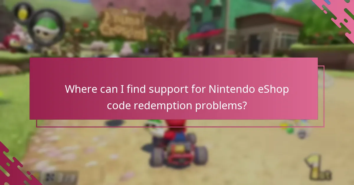 Which factors affect the successful redemption of Nintendo eShop codes?